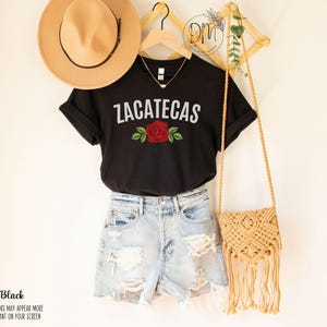 Zacatecas Shirt, Zacatecas Mexico, Mexican Sweatshirt, Gifts for Mexican Women Ropa Para Mujer Zacatecana Mexicana AF Mexican Girlfriend Black