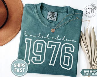 1976 Shirt Limited Edition 1976 T-shirt 50th Birthday Shirt 50th Birthday Gift for 50th birthday 1976 Birthday Tee Established 1976 Shirt