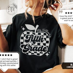 Fifth Grade Teacher Shirt Fifth Grade Shirt Custom Fifth Grade Tshirt 5th Grade Team Personalized Teacher 5th Grade Shirt immagine 6