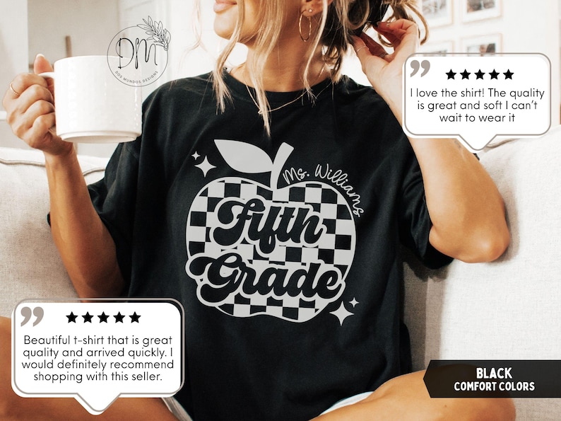 Fifth Grade Teacher Shirt Fifth Grade Shirt Custom Fifth Grade Tshirt 5th Grade Team Personalized Teacher 5th Grade Shirt immagine 6
