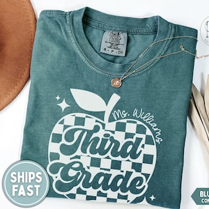 Third Grade Teacher Shirt, Third Grade Shirt Custom Third Grade Tshirt 3rd Grade Team Personalized Teacher 3rd Grade Shirt