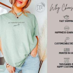 Funny Horse Shirt Minimalist Equestrian Shirt Horse Rider Gift for Horse Lover Gift for Horse Mom Shirt Minimalist Horse Comfort Colors Tee immagine 6