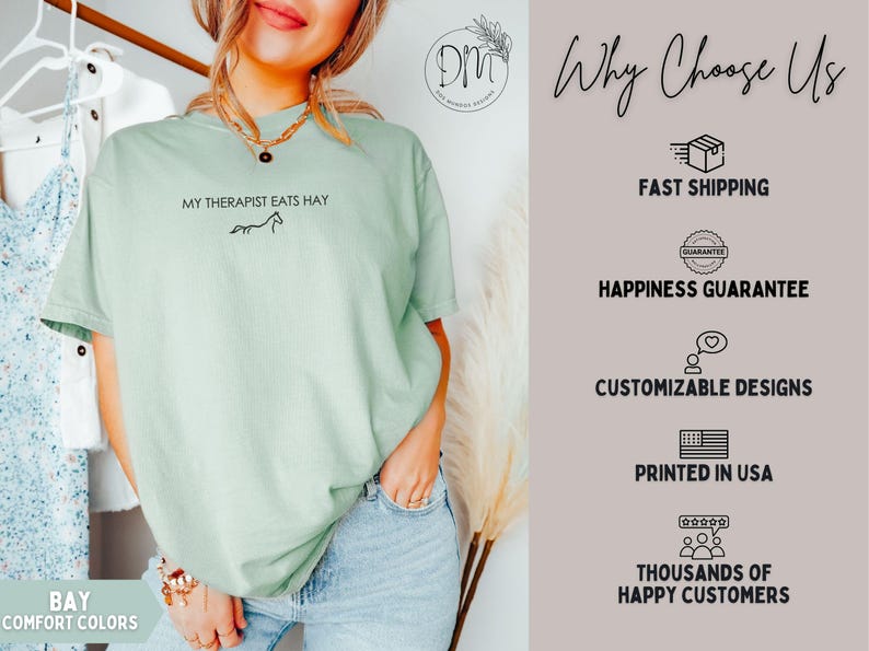 Funny Horse Shirt Minimalist Equestrian Shirt Horse Rider Gift for Horse Lover Gift for Horse Mom Shirt Minimalist Horse Comfort Colors Tee immagine 6