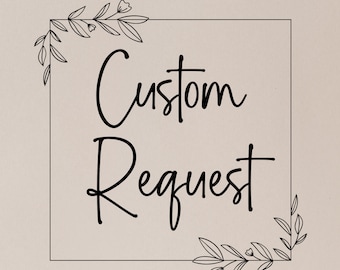 Solicitud personalizada - Dos Mundos Designs