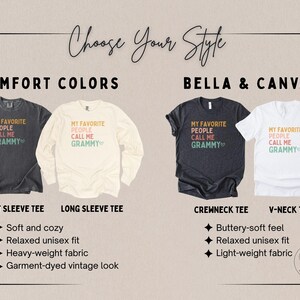 Grammy Shirt My Favorite People Call Me Grammy Shirt Grammy Gift for Grammy Mothers Day Gift Best Grammy Shirt Grammy T-Shirt image 4