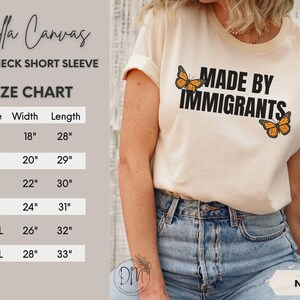 Made By Immigrants Shirt, Mexican American, Daughter of Immigrants, Immigration Shirt, No Human is Illegal, DACA Immigrant, Educated Latina immagine 6