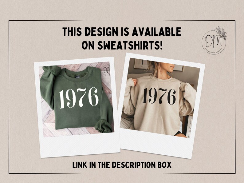 1976 Shirt, 50th Birthday Shirt, 1976 T-shirt, 1976 Birth Year Shirt, Hello Fifty Shirt, Vintage 1976 Shirt, Est 1976 Tee 1976 Birthday Gift image 12