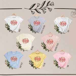 Tia Shirt, Floral Tia Tshirt, Tia Flowers Shirt, Tia Life, Gift for Tia, Dia De Las Madres Regalo Para Tia New Tia Gift Mexican Auntie Shirt image 4