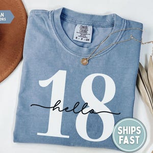 18 Birthday Shirt Hello 18 Shirt 18th Birthday Gift for 18th birthday 2008 T-shirt 18th Birthday Tee Hello 18 T-Shirt Chapter 18 Tshirt