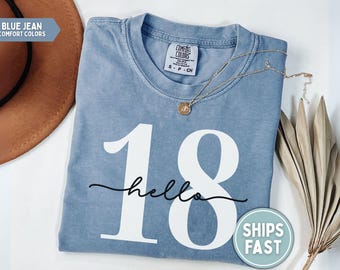 18 Birthday Shirt Hello 18 Shirt 18th Birthday Gift for 18th birthday 2008 T-shirt 18th Birthday Tee Hello 18 T-Shirt Chapter 18 Tshirt