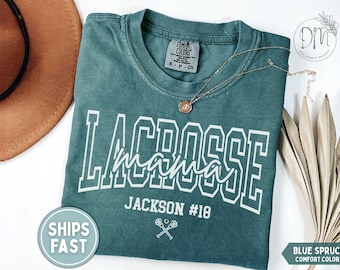 Custom LaCrosse Mom Shirt Personalized LaCrosse Mama Shirt Lacrosse Mom Gift for LaCrosse Mothers Day Gift LaCrosse Mom Game Day Shirt