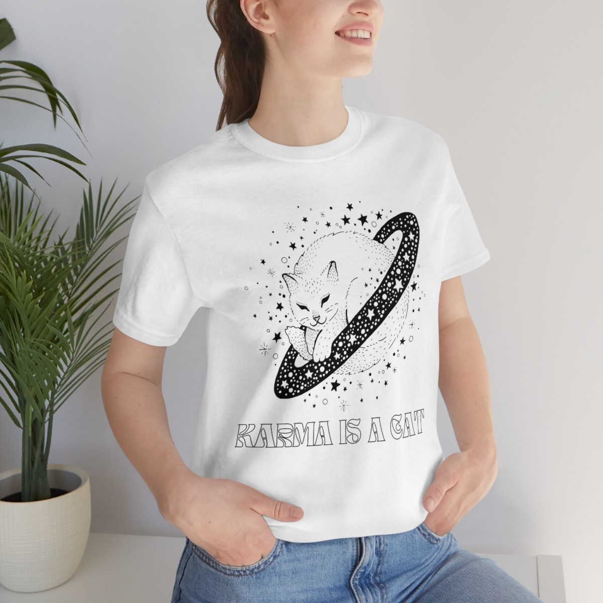 Taylor Swift T Shirt | Karma is a Cat | Midnights Merch 