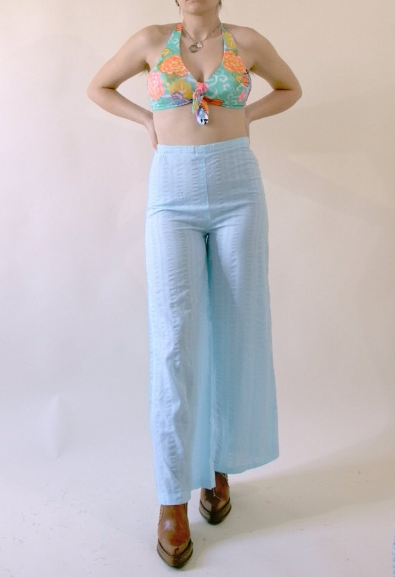 Light Weight 70s Summer Pants Beach Wear - image 3