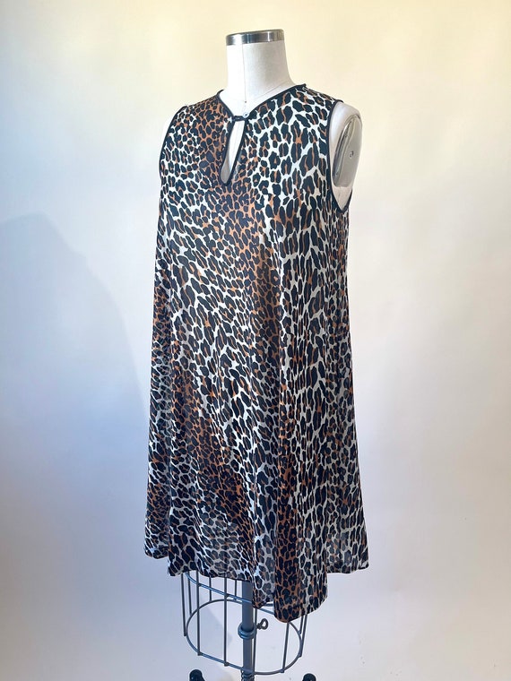 50s Vanity Fair leopard Slip Dress