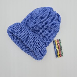 Dubbelwandige/opvouwbare gebreide muts/muts/muts voor kinderen