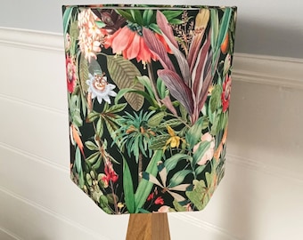 Hexagonal Lamp Shade 20cm - Lush Tropical