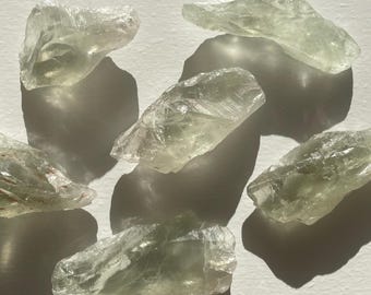 Raw Prasiolite Pieces