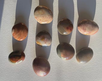 Polychrome Jasper Palm Stones