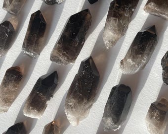 Rough Smoky Quartz Points