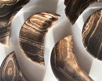 Banded Onyx Moon Bowls