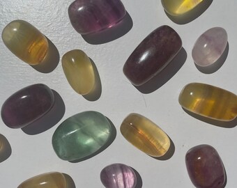 Gummy Fluorite Tumbled Stones