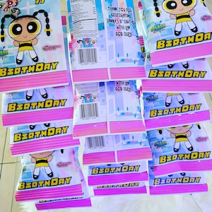 Custom Chips Bag Labels/Party Favors