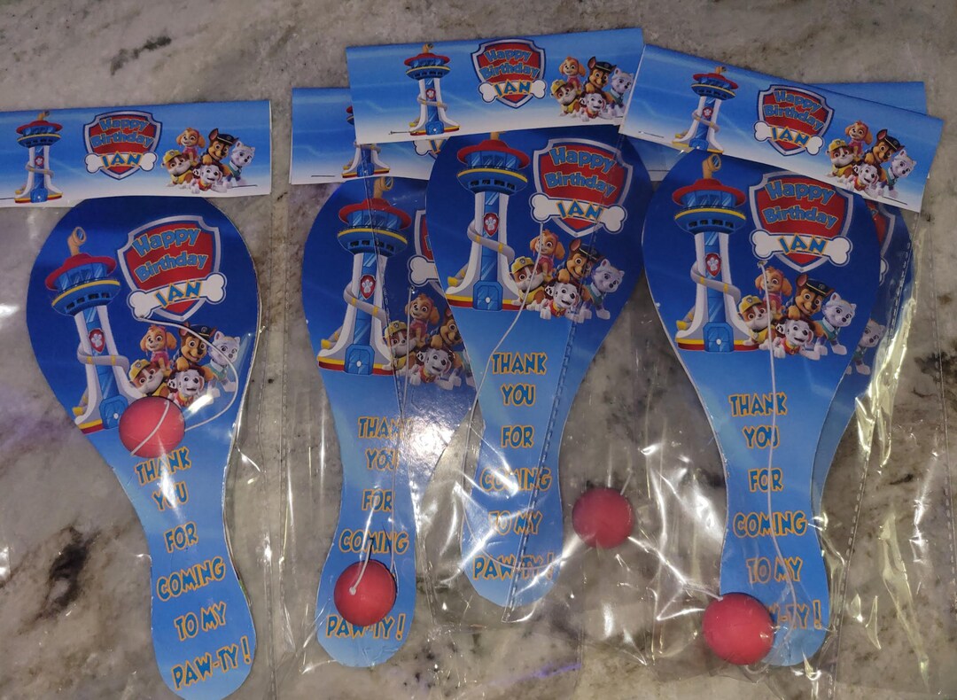 Paddle Ball Party Favors Etsy