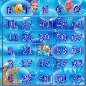 Tarjetas de bingo personalizadas