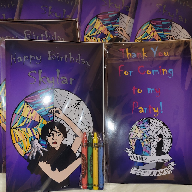 Coloring Book Party Favor Etsy