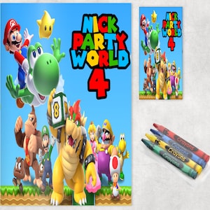 Personalized Coloring Book Party Favors