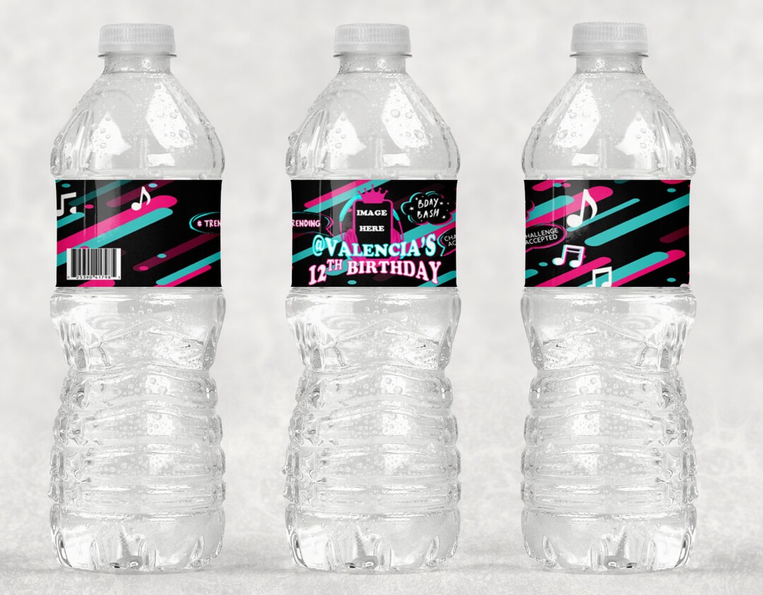 Custom Musical Water Bottle Labels - Etsy