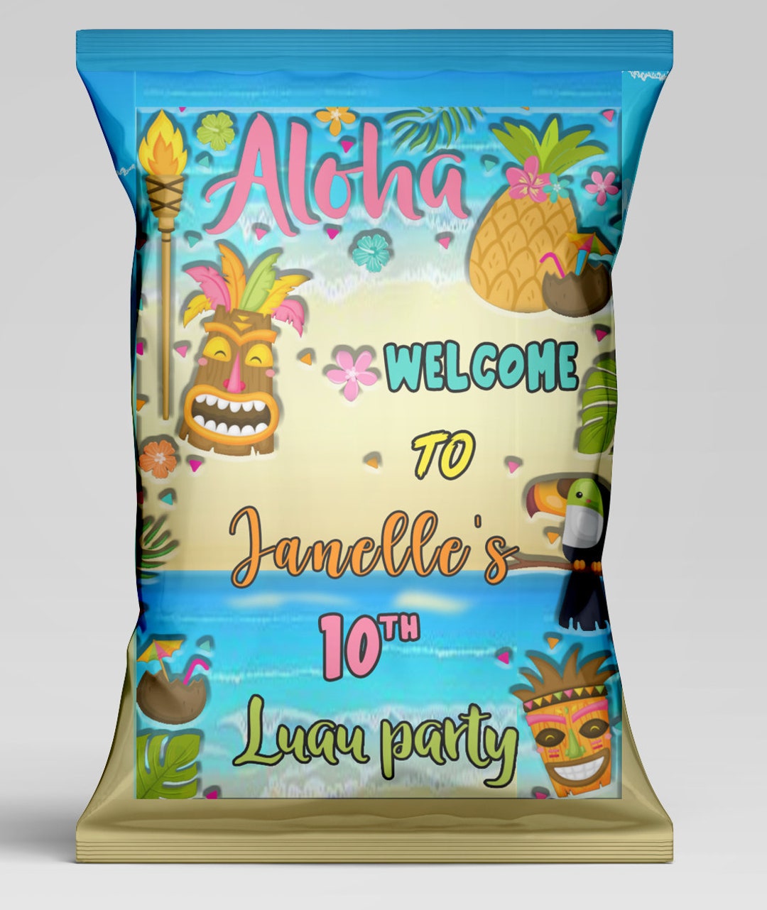 Custom Chips Bag Labels/party Favors Etsy