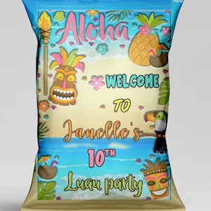 Custom Chips Bag Labels/Party Favors