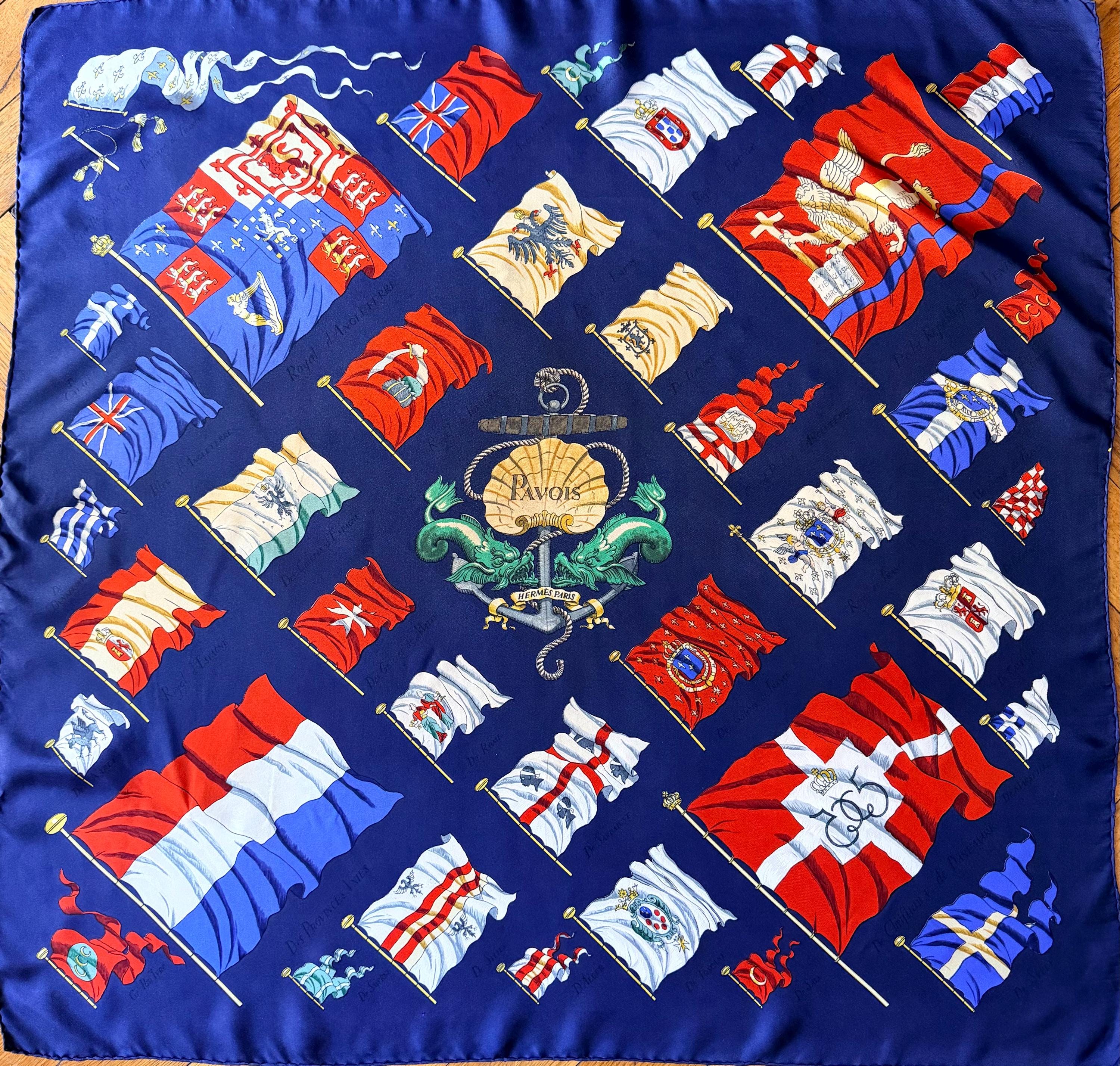 Hermes Flag Scarf - Etsy