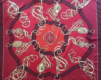 HERMÈS Scarf “PROFILÉ” 1974