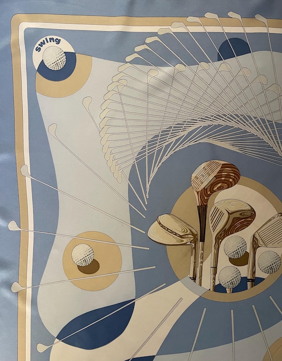 HERMES SWING 1979 Julie Abadie Silk Scarf - Etsy