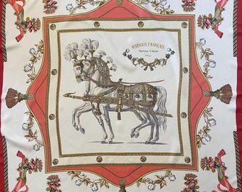 HERMÈS Scarf « HARNAIS Français PREMIER Empire » 1957 - Etsy