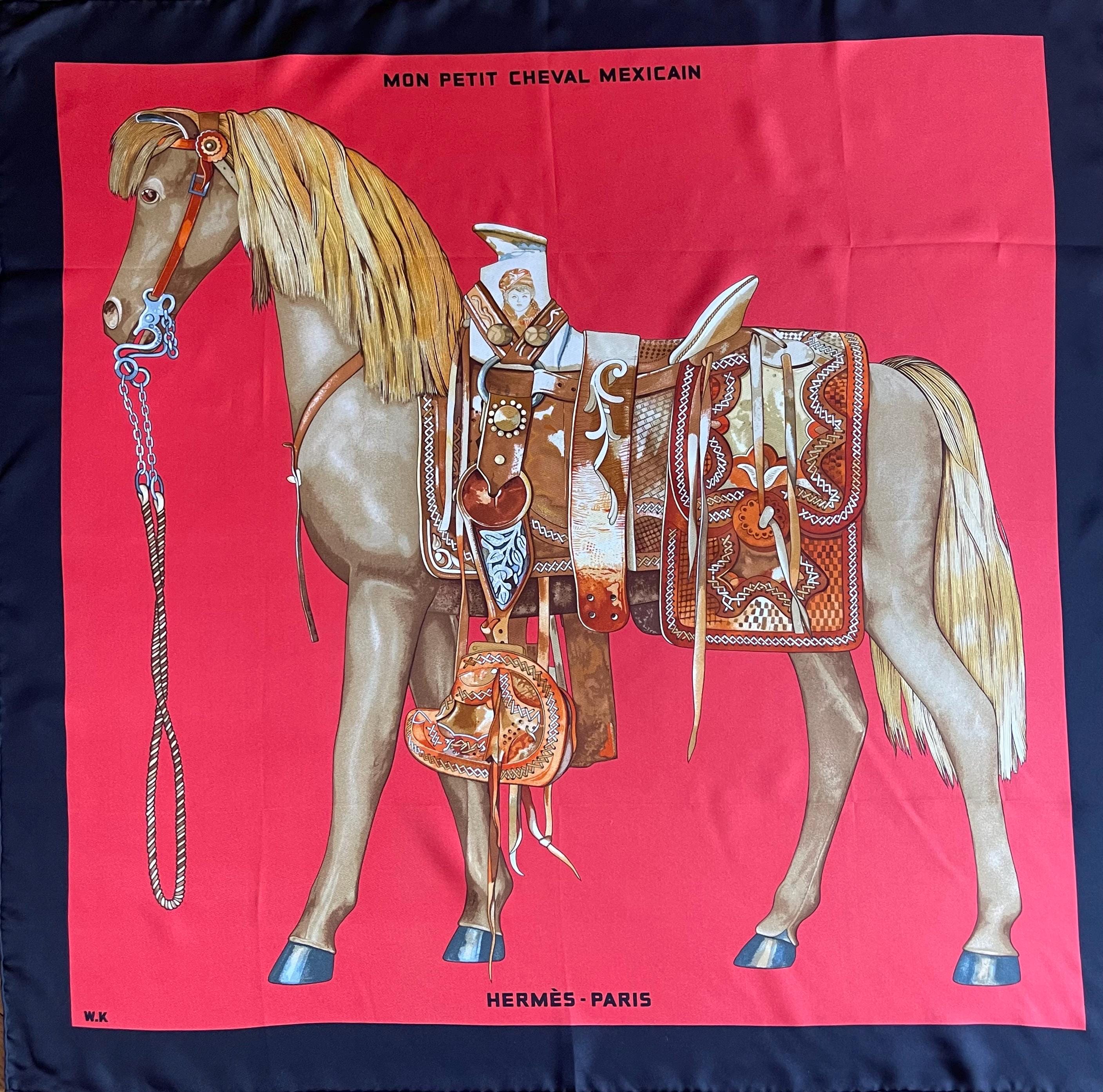 HERMÈS Scarf « mon Petit CHEVAL MEXICAIN » 2009 - Etsy