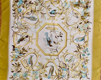 HERMÈS RAMAGE foulard Hermès  Lenke Szechwnzyl  1967