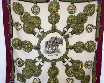 HERMÈS CUIVRERIE 1963 Caballeros de rasgos de Perriere