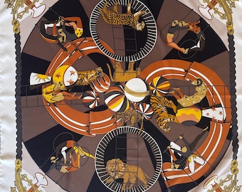Foulard en soie HERMÈS « CIRCUS » 2013
