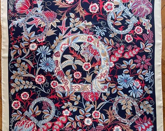FERREGAMO FLOWERS  Silk Scarf 35x35