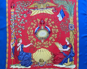 HERMÈS Scarf “ RÉPUBLIQUE FRANÇAISE” 1989