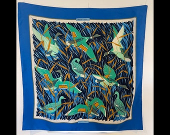 HERMÈS Foulard COLS VERTS Soie