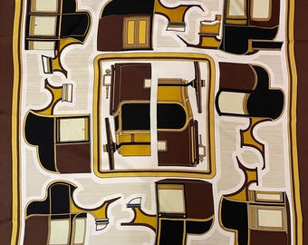 HERMÈS Scarf “LES COUPÉS” 1970