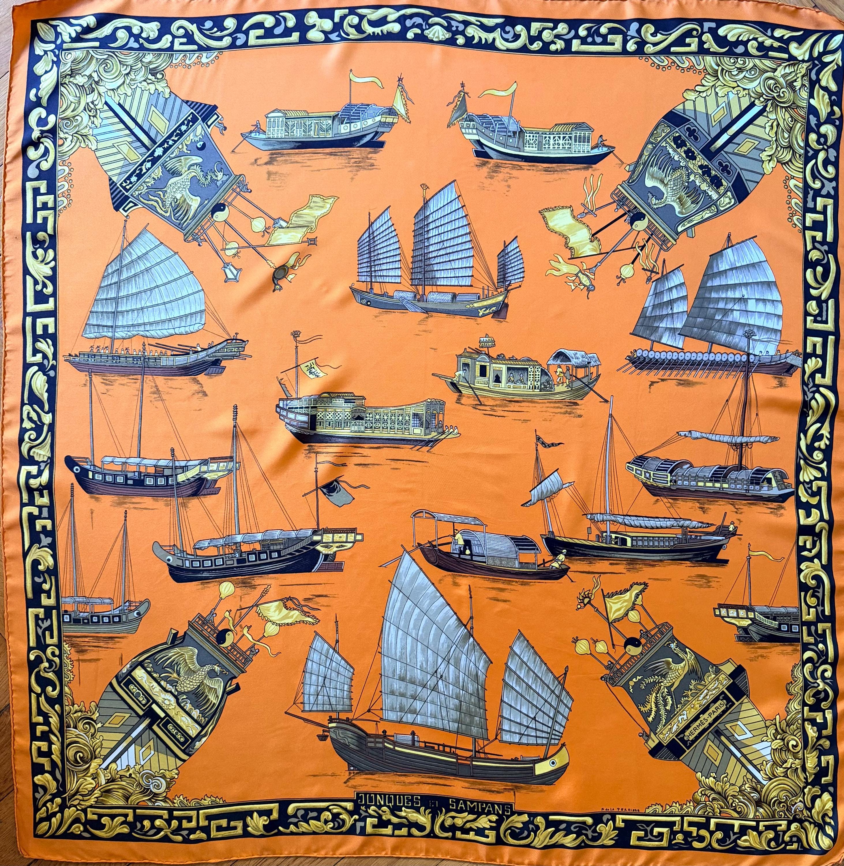 Hermes scarf boats - Etsy 日本