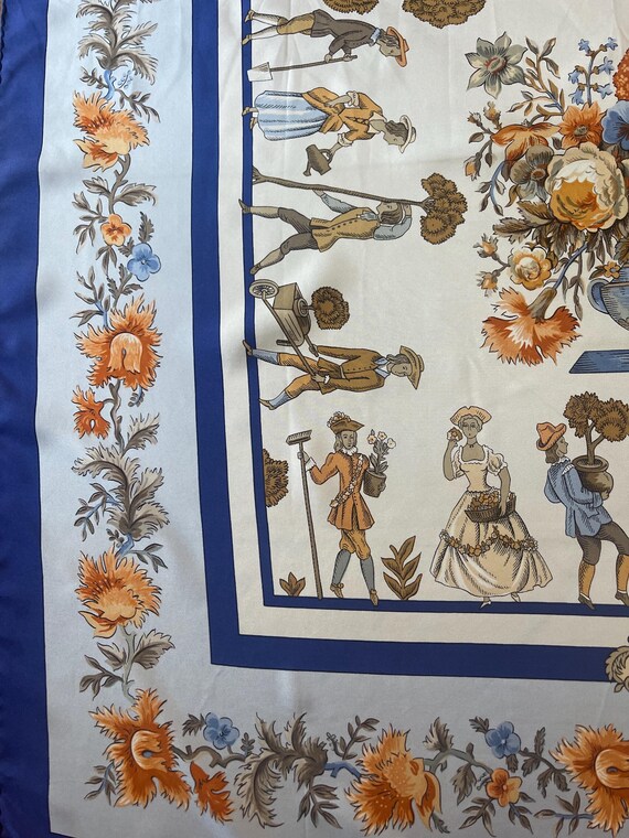 HERMÈS Silk Scarf « Les JARDINS Du ROY » 1967 View 6