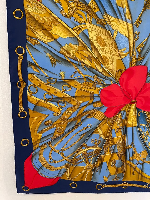 Foulard Carré En Soie 85x85 Cm Motif Ruban Floral | Écharpe Légère, Multicolore, Parfaite Accessoire Mode