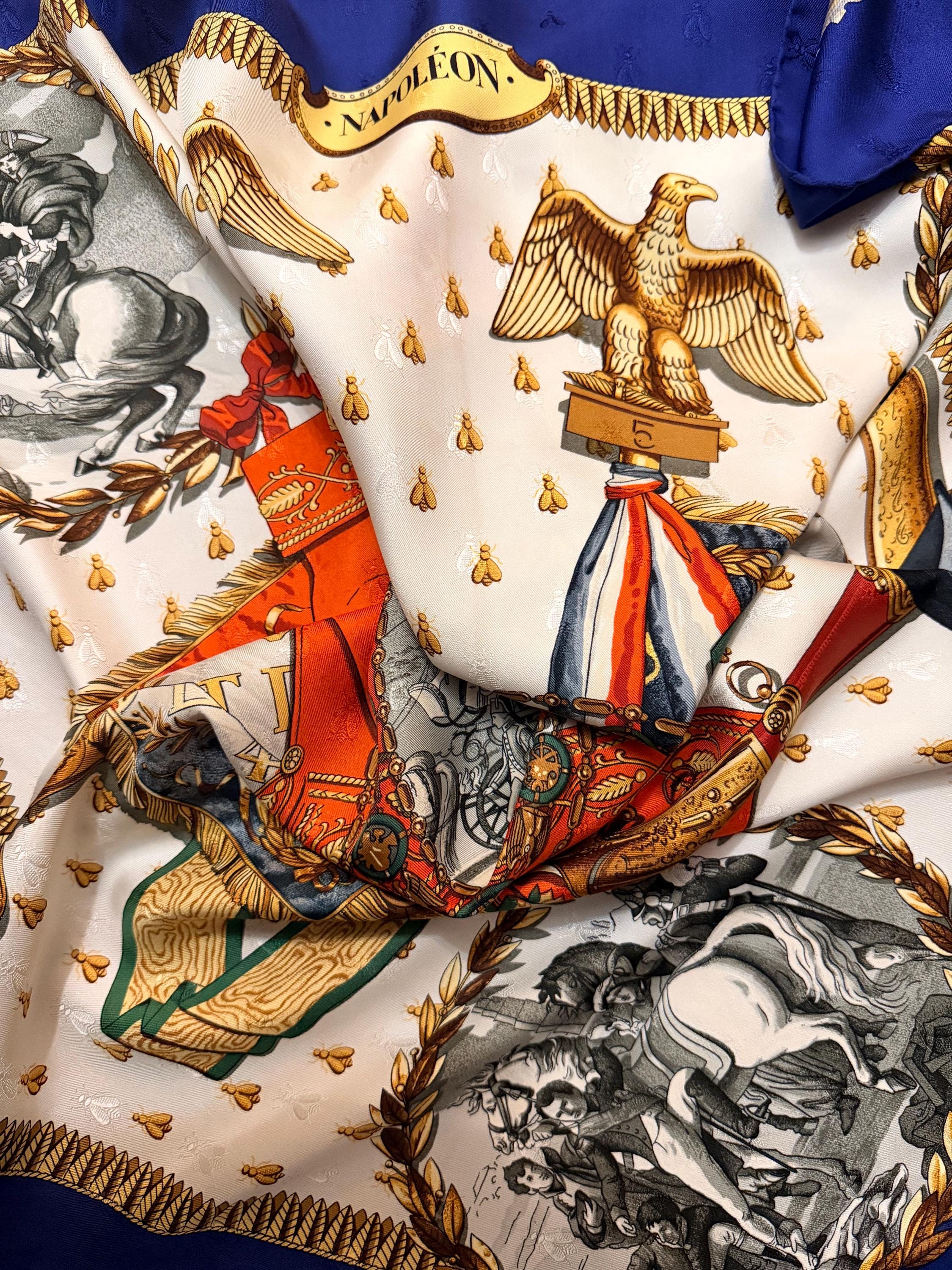 HERMÈS NAPOLÉON Silk Scarf Philippe Ledoux 1985 - Etsy