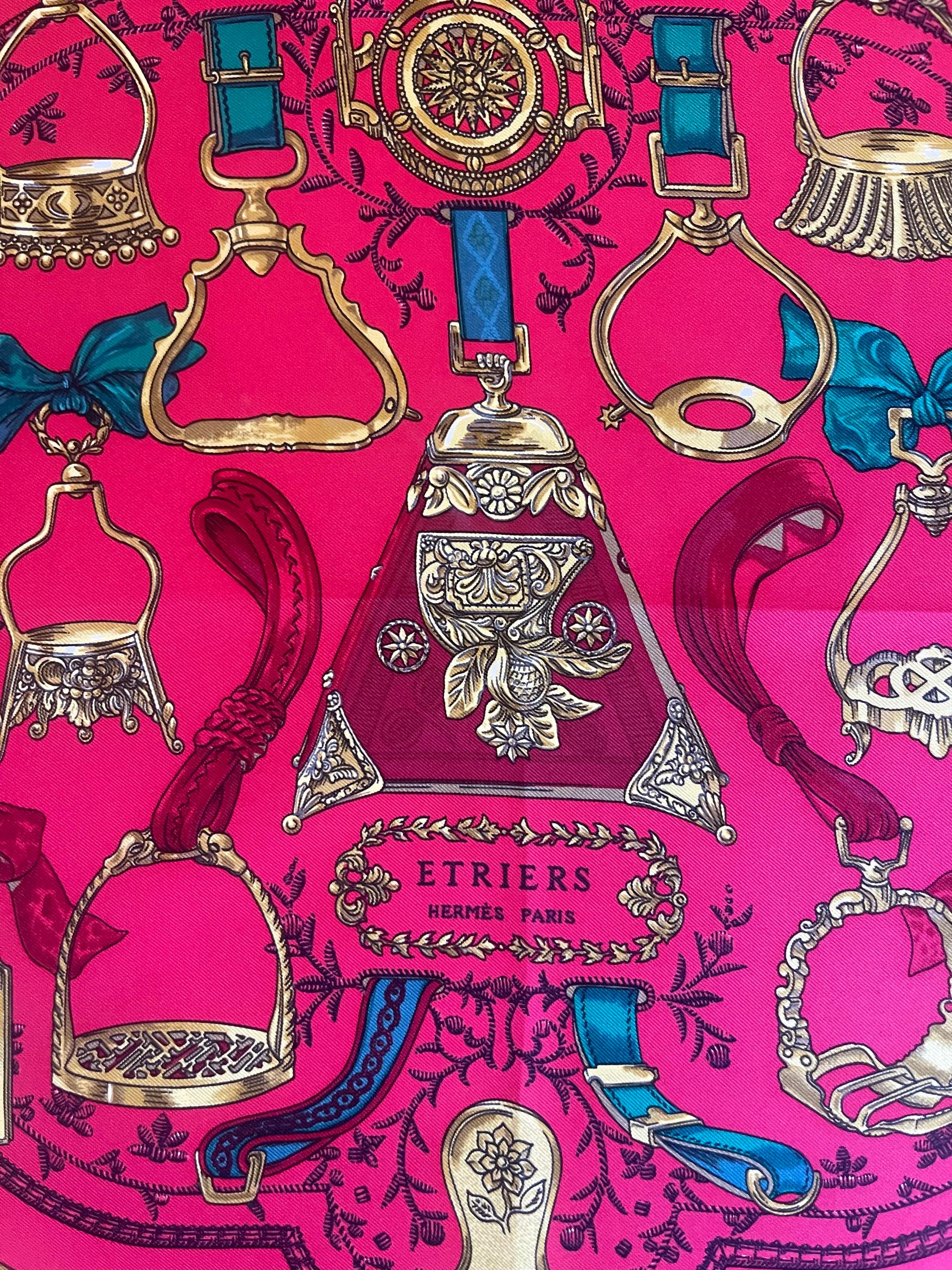 HERMÈS Etriers シルクスカーフ HERMÈS Silk Scarf « ÉTRIERS » 1964 - Etsy